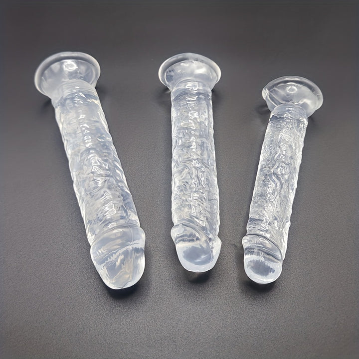 Transparent Dildo Set – 3 Sizes for Customized Pleasure