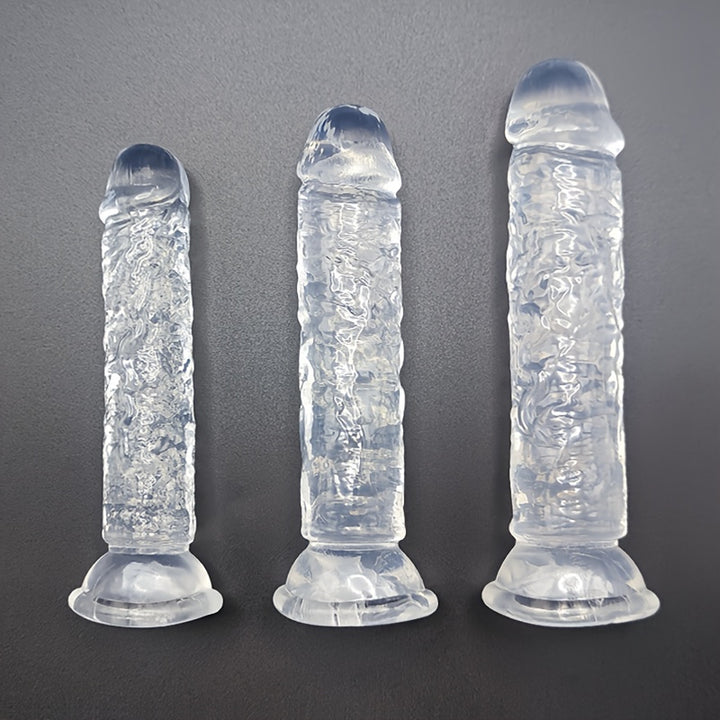 Transparent Dildo Set – 3 Sizes for Customized Pleasure