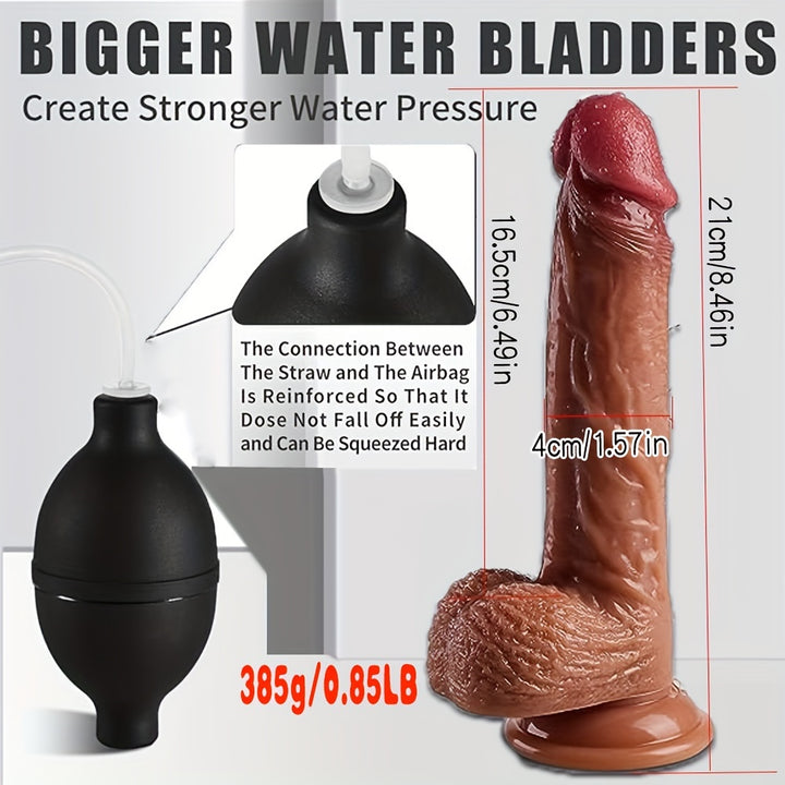 9.25" Lifelike Brown Dildo – Realistic Pleasure, No Batteries Required
