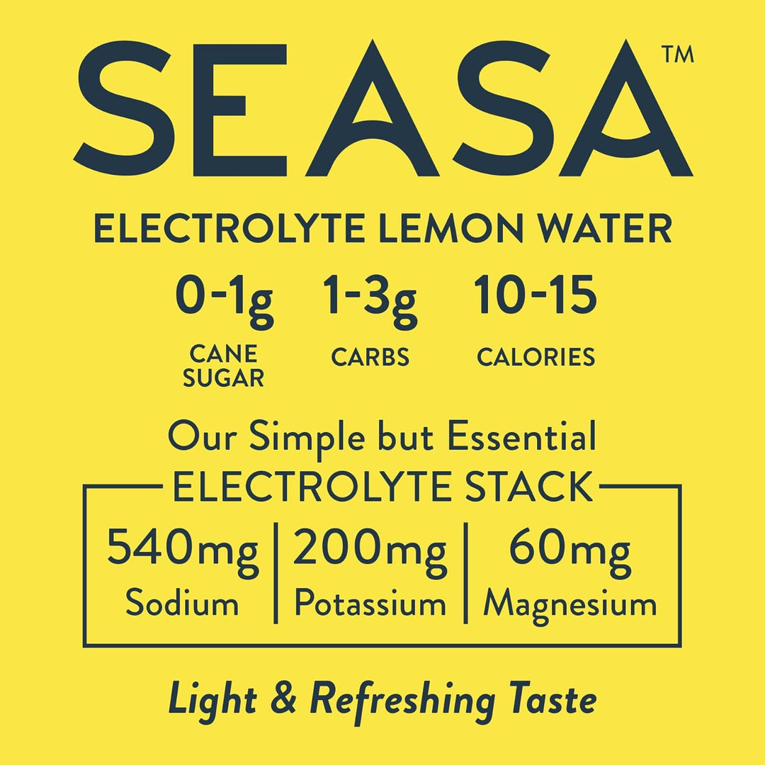 BMAD Electrolyte Lemon Water – Clean Hydration & Replenishment (16.9 oz, Pack of 12)