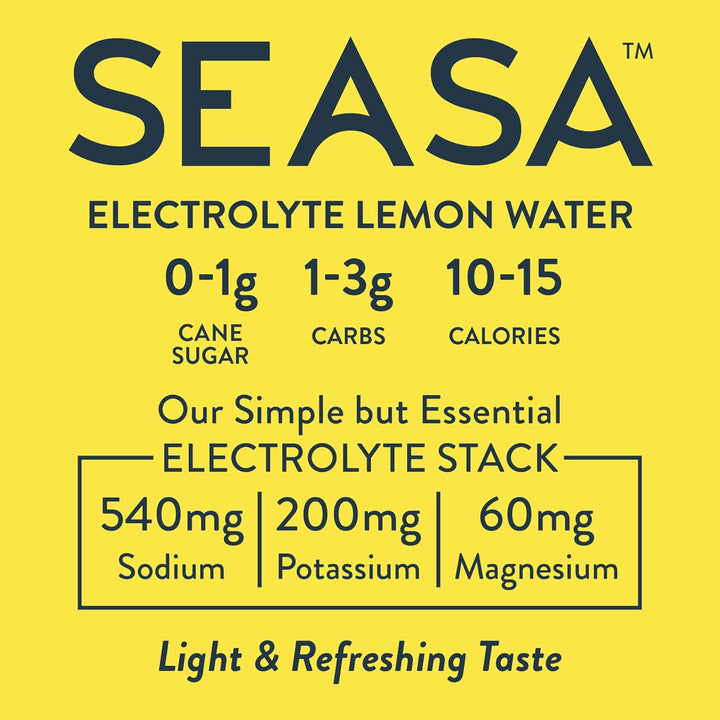 BMAD Electrolyte Lemon Water – Clean Hydration & Replenishment (16.9 oz, Pack of 12)