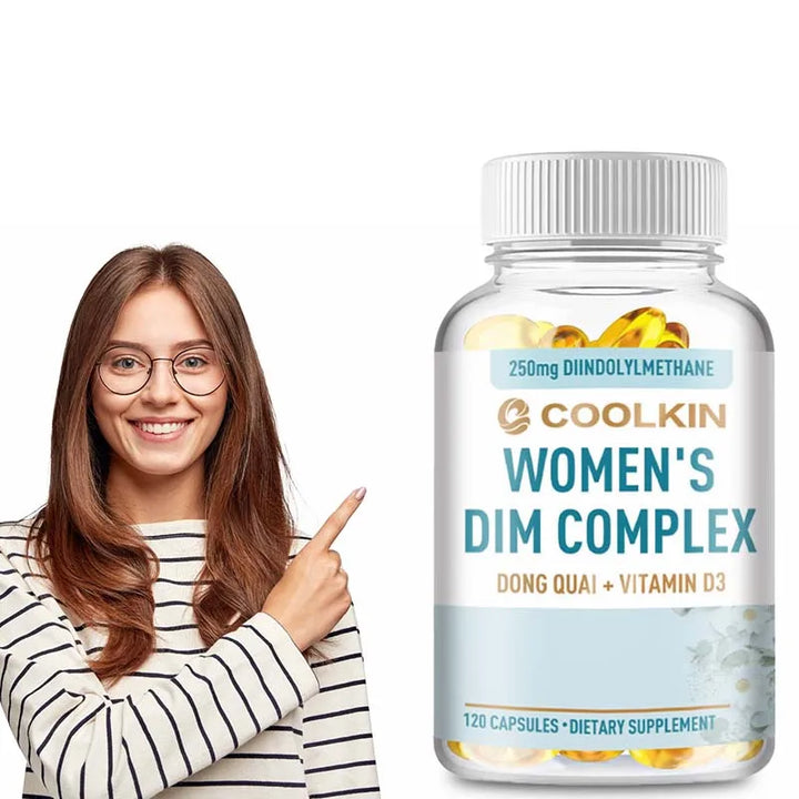 DIM Supplements for Women – Hormone Balance, Estrogen Metabolism, Menopause Support & Antioxidant | 120 Capsules