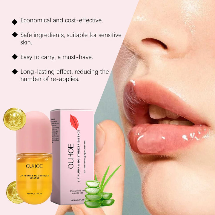 Ouhoe Luxe Lip Plumper Oil – Instant Volume & Hydrating Lip Essence (5ml)