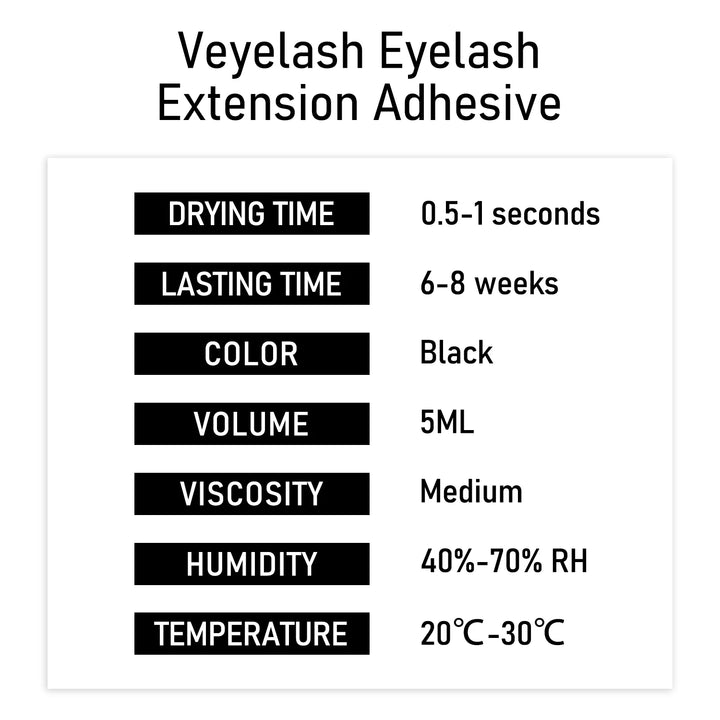 PowerHold Pro Lash Adhesive – 5ml Fast-Drying Formula