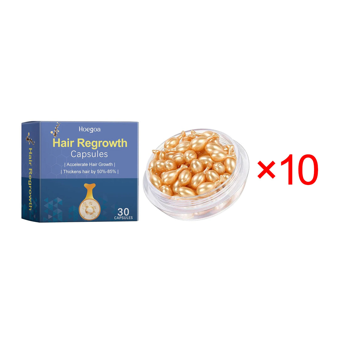 HOEGOA Hair Regrowth Capsules – Morocco Essential Oil Scalp Treatment (30pcs)