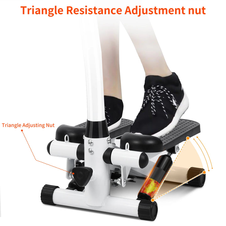 EmpowerTone Smart Stepper with Handlebar & Resistance Bands