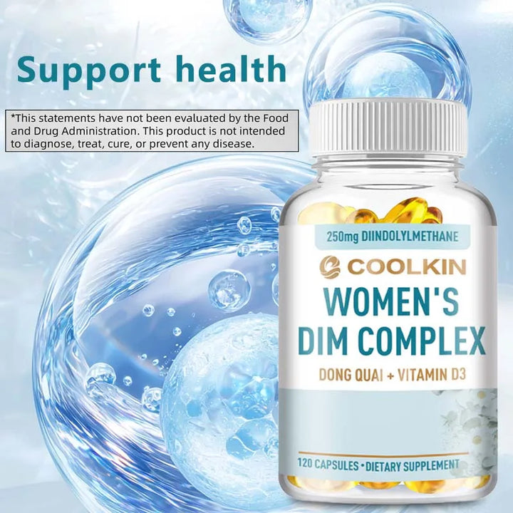 DIM Supplements for Women – Hormone Balance, Estrogen Metabolism, Menopause Support & Antioxidant | 120 Capsules