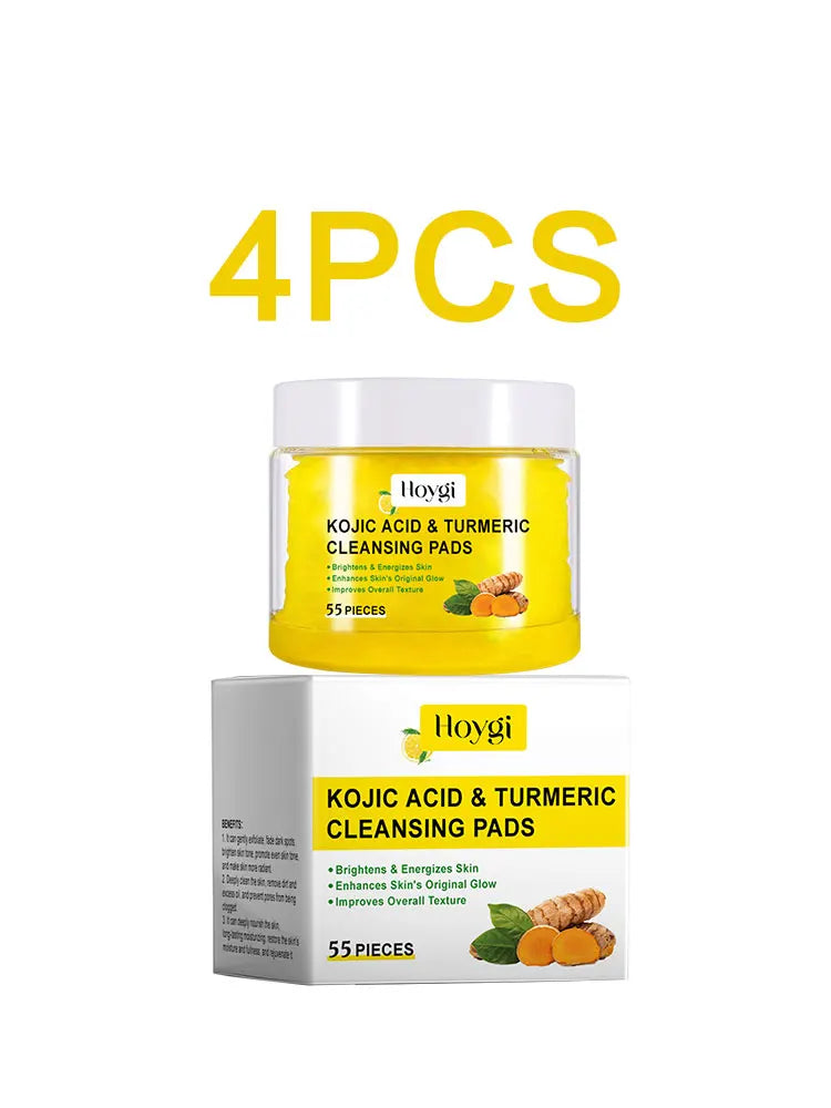 Glow Revival Turmeric Cleansing Pads – Exfoliate, Smooth & Refine (55 Pads)