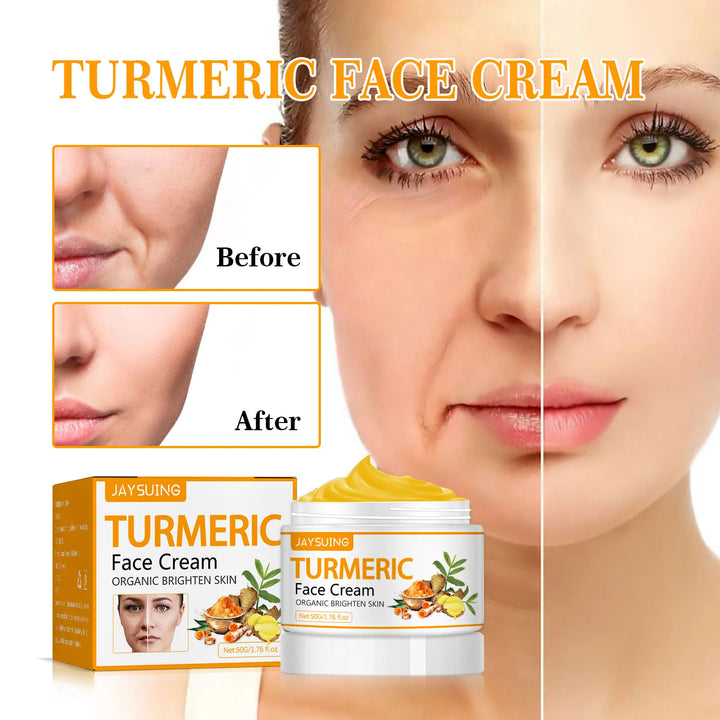 Jaysuing 50g Turmeric Firm Face Cream – Hydrating, Brightening & Anti-Aging Skincare