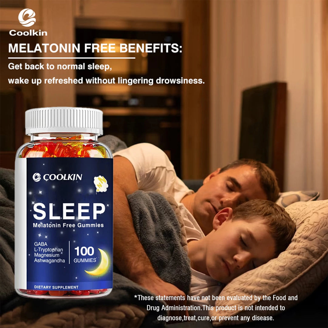 Coolkin Melatonin Sleep Gummies – Relaxation, Restful Sleep & Morning Energy (100 Count)