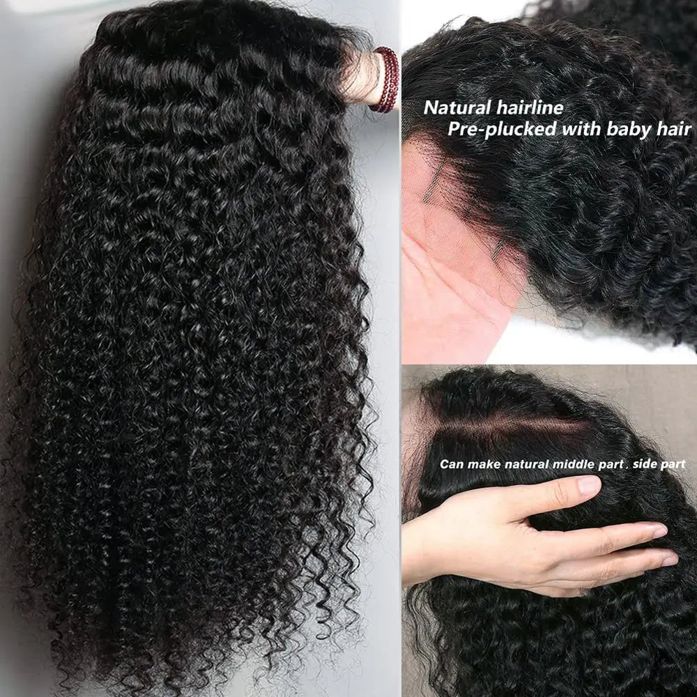 Cascade Deep Wave Lace Front Wig – HD Lace, 200% Density, 26”+ Brazilian Remy Hair