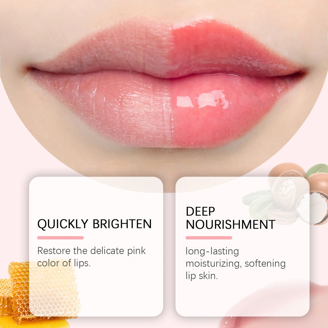 EELHOPE Lip Balm – Fade Lines, Brighten & Moisturize – With Shea Butter – Pink Lip Mask & Gloss