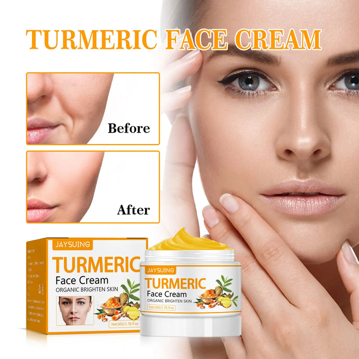 Jaysuing 50g Turmeric Firm Face Cream – Hydrating, Brightening & Anti-Aging Skincare