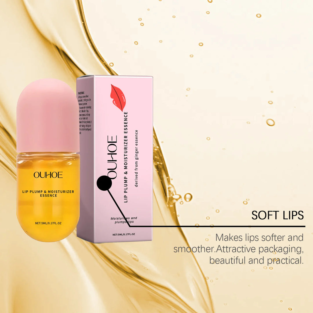 Ouhoe Luxe Lip Plumper Oil – Instant Volume & Hydrating Lip Essence (5ml)