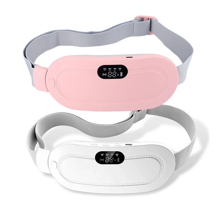 Electric Period Cramp Massager – Vibrating Heating Pad Waist & Abdominal Warm Palace Belt for Menstrual Pain Relief