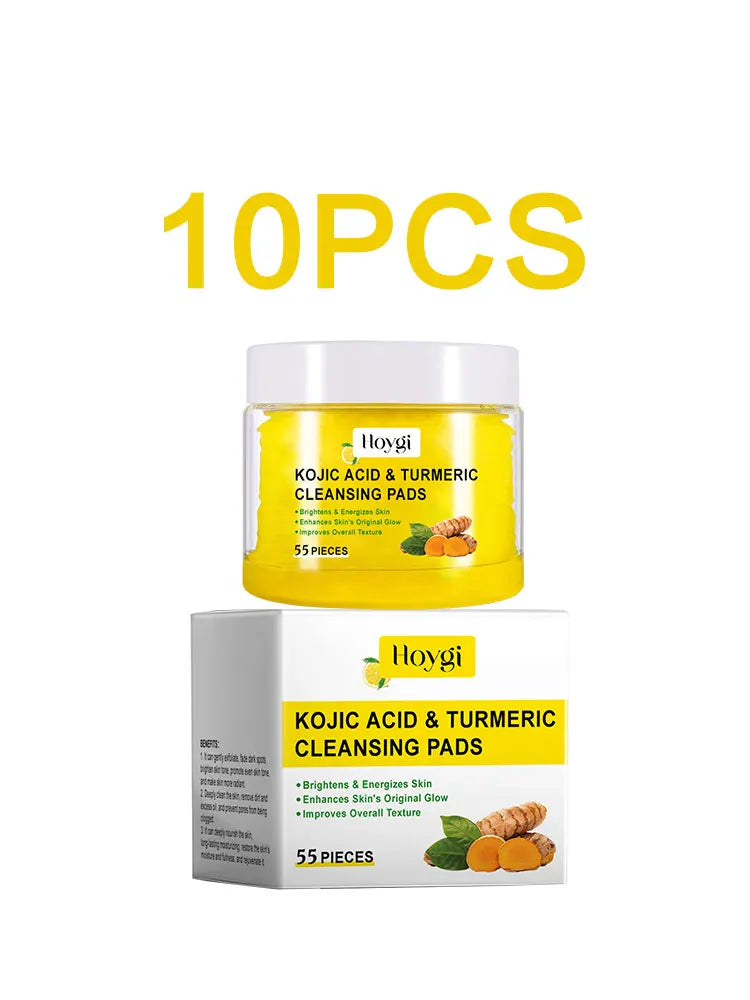 Glow Revival Turmeric Cleansing Pads – Exfoliate, Smooth & Refine (55 Pads)