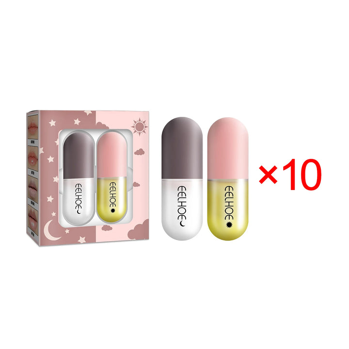 Luxe Plump & Hydrate Lip Capsule Duo – Day & Night Volumizing Treatment