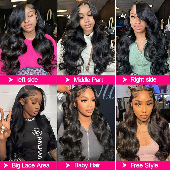 Radiance Body Wave Lace Front Wig – 26”+ Brazilian Remy Hair, HD Lace, 180% Density