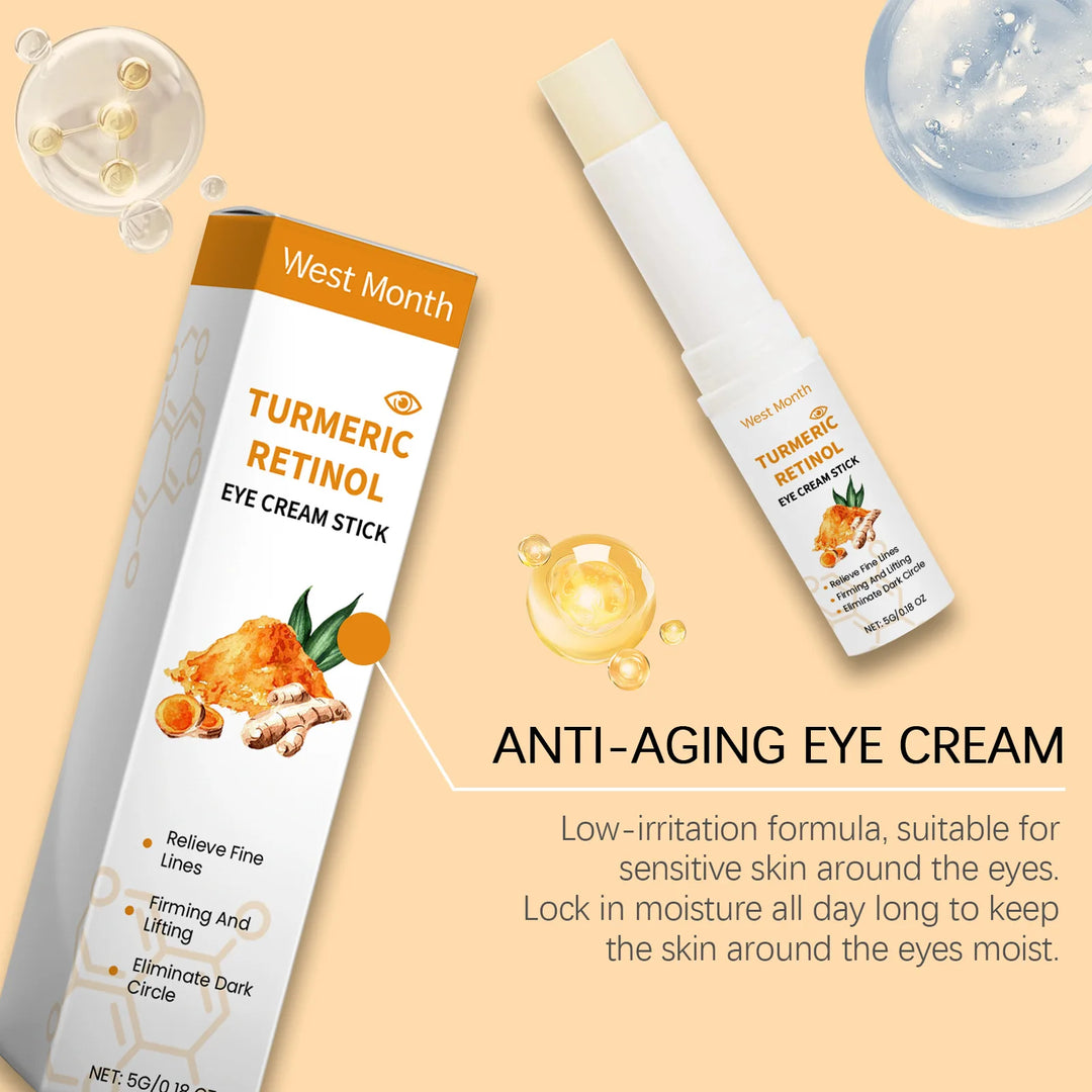 EmpowerEase Turmeric Retinol Eye Cream Stick – Brighten, Firm & De-Puff