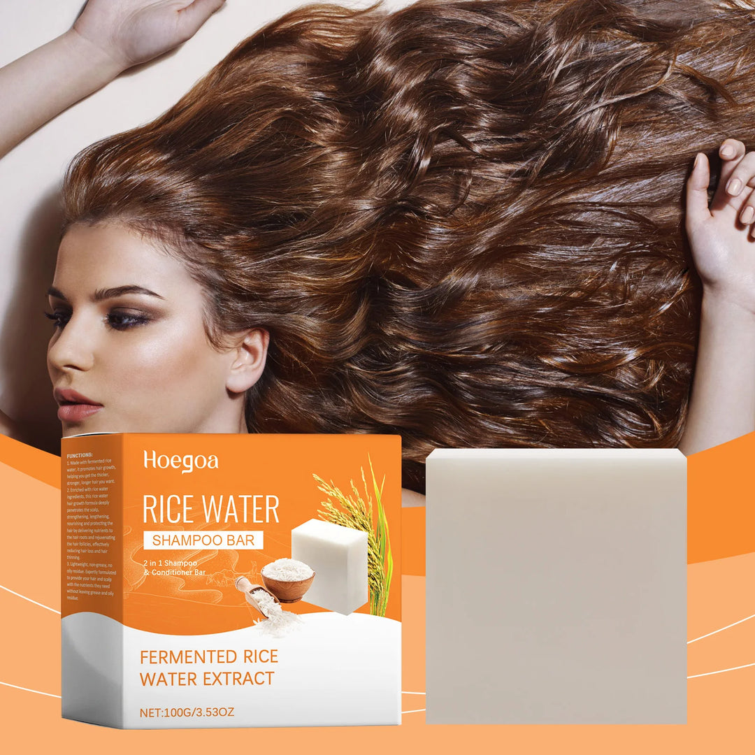 Hoegoa Rice Shampoo Bar – 100g Natural Hair Soap for Strengthening, Anti-Dandruff & Nourishing Scalp Care