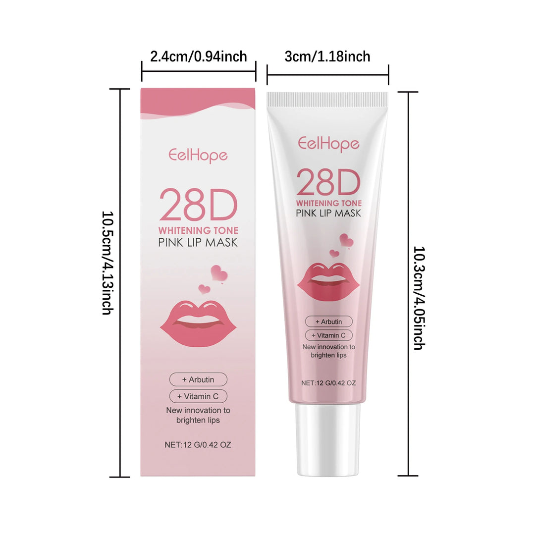 EELHOPE Lip Balm – Fade Lines, Brighten & Moisturize – With Shea Butter – Pink Lip Mask & Gloss