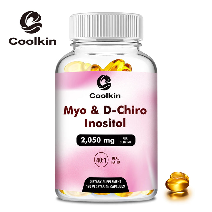 Myo & D-Chiro Inositol Capsules – Hormone Balance & Ovarian Support for Women, 120 Count