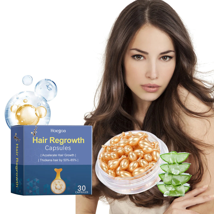 HOEGOA Hair Regrowth Capsules – Morocco Essential Oil Scalp Treatment (30pcs)