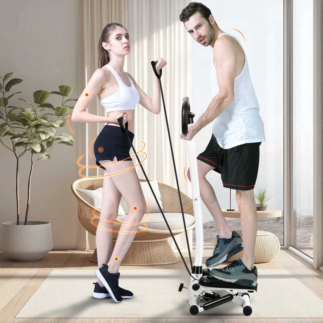 EmpowerTone Smart Stepper with Handlebar & Resistance Bands