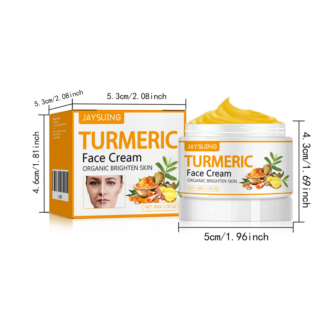 Jaysuing 50g Turmeric Firm Face Cream – Hydrating, Brightening & Anti-Aging Skincare
