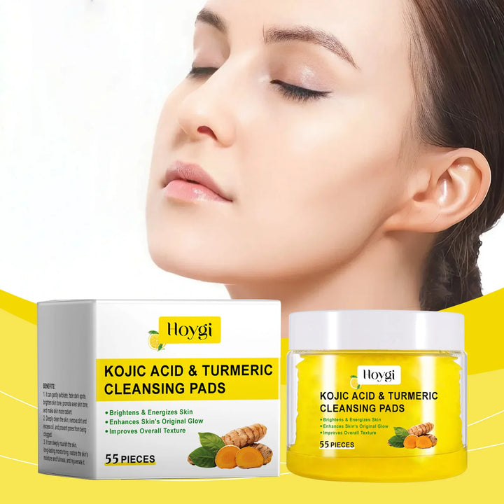 Glow Revival Turmeric Cleansing Pads – Exfoliate, Smooth & Refine (55 Pads)