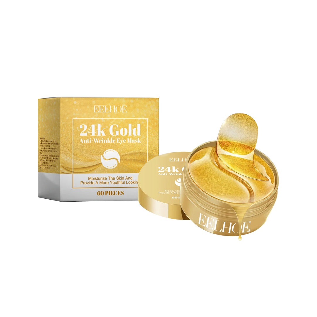 EmpowerEase 24K Gold Anti-Wrinkle Eye Mask – Brighten, Lift & Hydrate