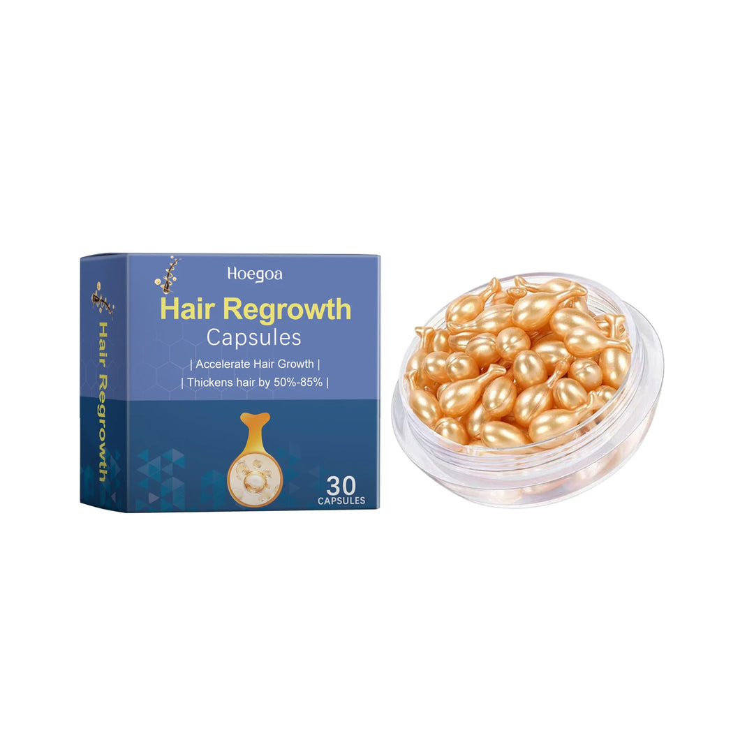 HOEGOA Hair Regrowth Capsules – Morocco Essential Oil Scalp Treatment (30pcs)