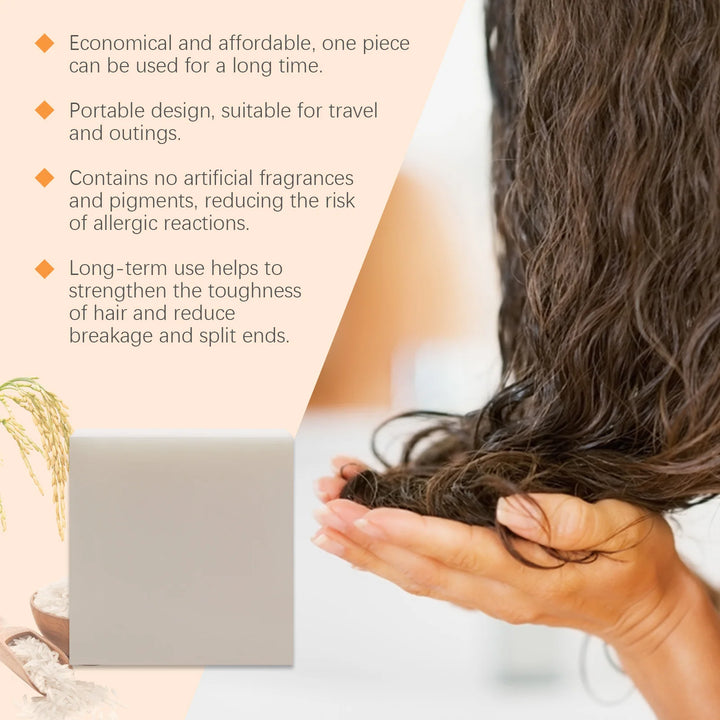 Hoegoa Rice Shampoo Bar – 100g Natural Hair Soap for Strengthening, Anti-Dandruff & Nourishing Scalp Care