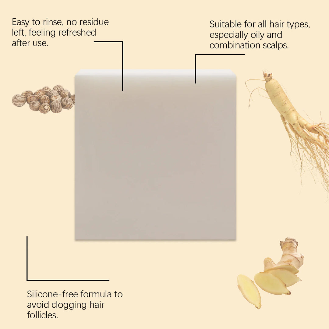 Hoegoa 100g Rice Shampoo Soap Bar Strengthen Roots Smooth Hair Care Nourishing Anti Baldness Dandruff Remove Smoothing Hair Soap