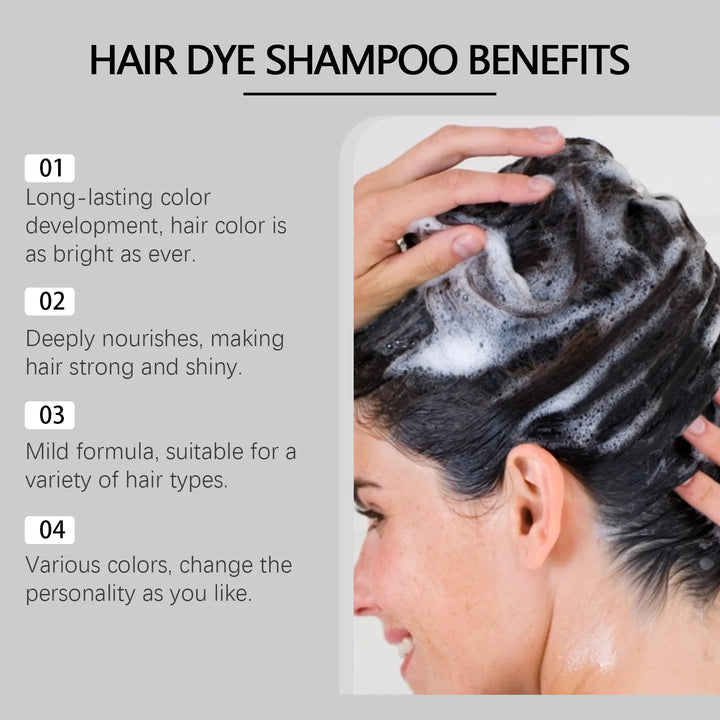 Eelhoe Instant Herbal Hair Color Shampoo – Gray Coverage & Lasting Shine (100ml)