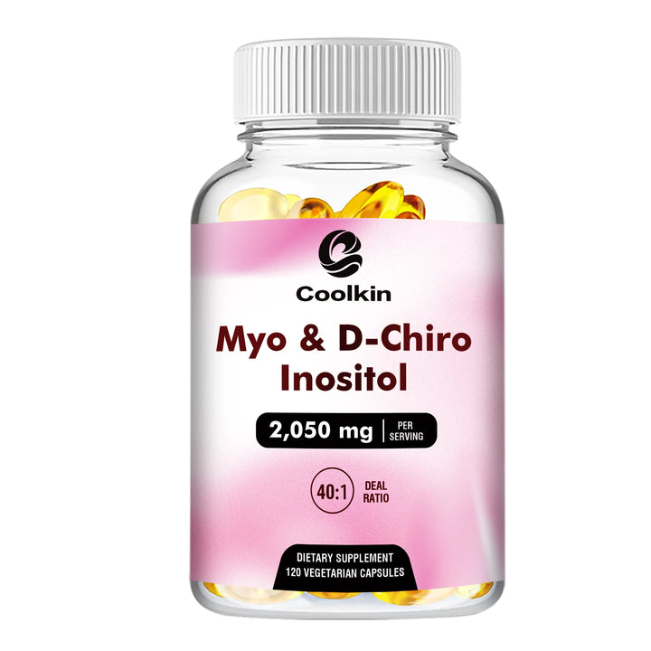 Myo & D-Chiro Inositol Capsules – Hormone Balance & Ovarian Support for Women, 120 Count