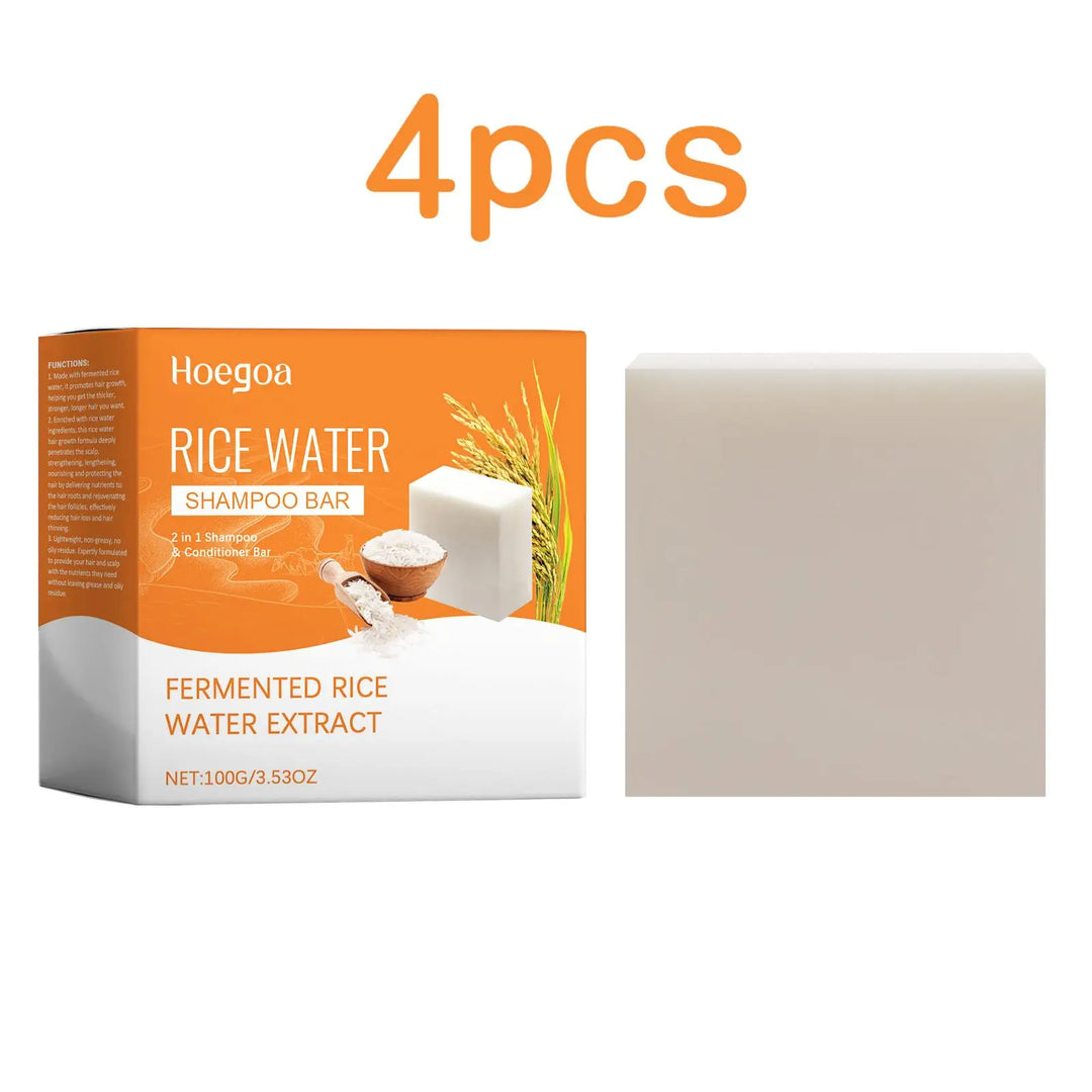 Hoegoa Rice Shampoo Bar – 100g Natural Hair Soap for Strengthening, Anti-Dandruff & Nourishing Scalp Care
