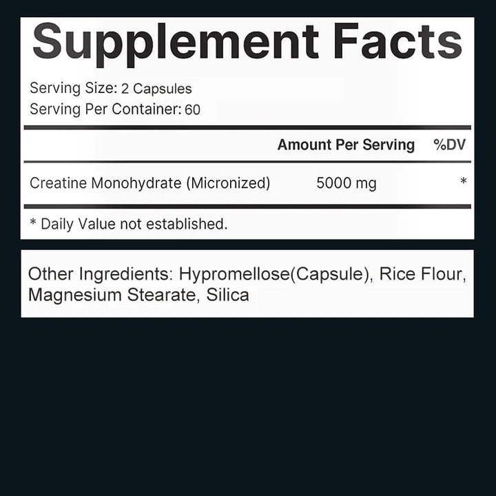 PowerForm Creatine Capsules (120ct)