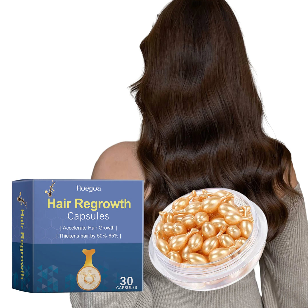 HOEGOA Hair Regrowth Capsules – Morocco Essential Oil Scalp Treatment (30pcs)