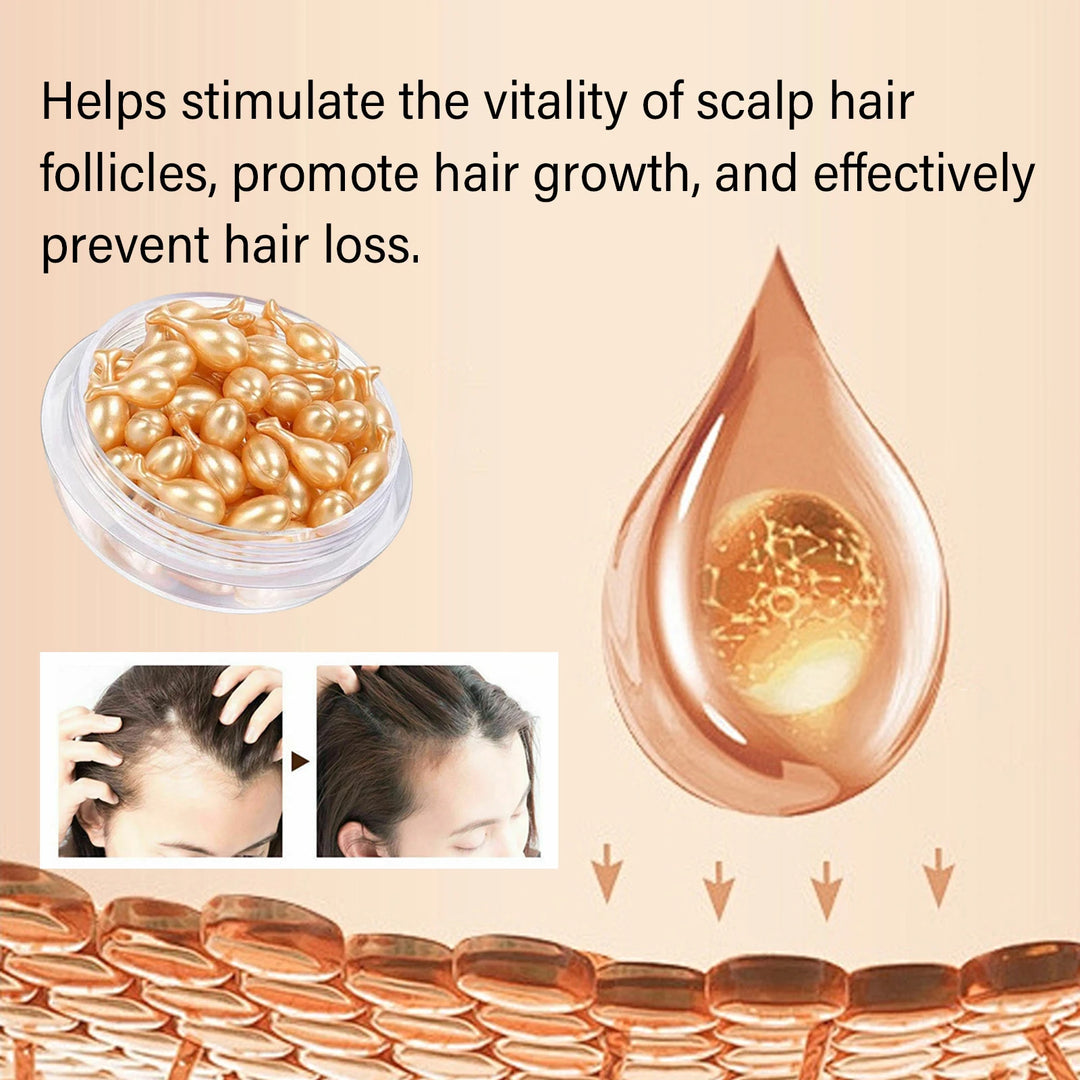 HOEGOA Hair Regrowth Capsules – Morocco Essential Oil Scalp Treatment (30pcs)