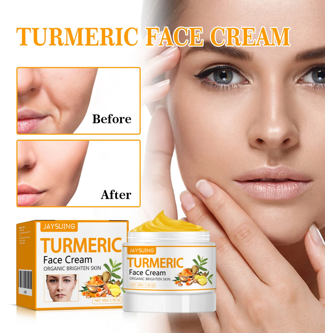 Jaysuing 50g Turmeric Firm Face Cream – Hydrating, Brightening & Anti-Aging Skincare