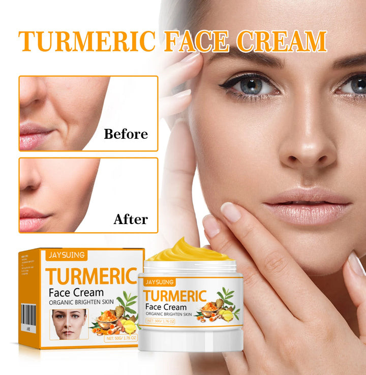 Jaysuing 50g Turmeric Firm Face Cream – Hydrating, Brightening & Anti-Aging Skincare