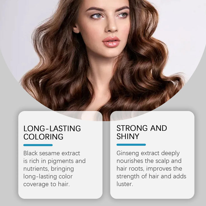 Eelhoe Instant Herbal Hair Color Shampoo – Gray Coverage & Lasting Shine (100ml)