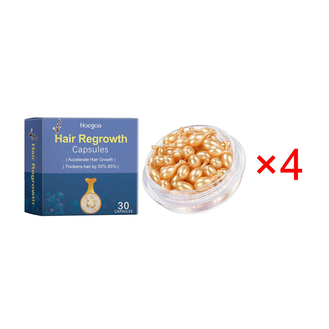 Hoegoa Moroccan Hair Regrowth Capsules – Nourishing Leave-In Treatment for Hair Thinning & Scalp Health (30pcs)
