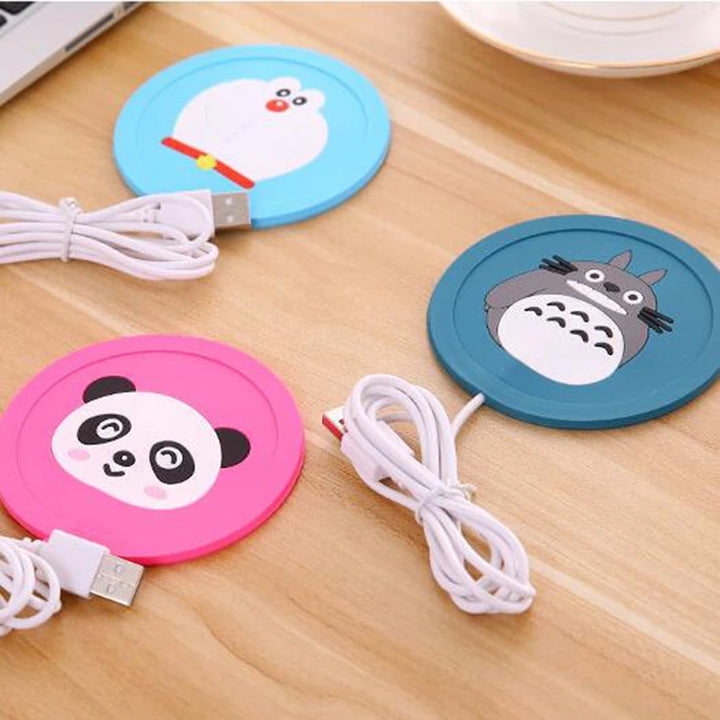 CozyGlow USB Cup Warmer – Silicone Drink Heating Pad for Coffee & Tea