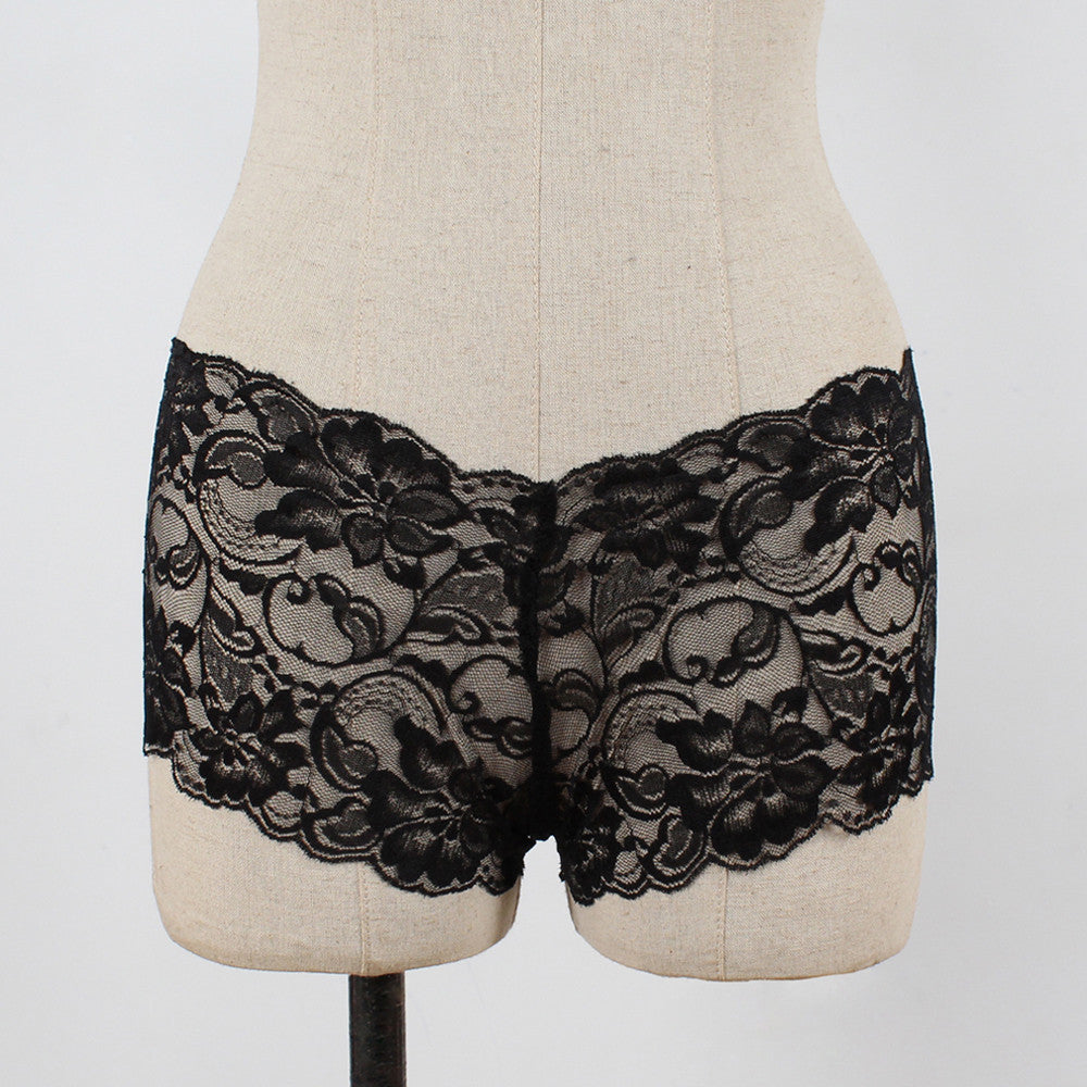 EmpowerEase Floral Lace Sheer Brief – Seamless, Soft & Seductive