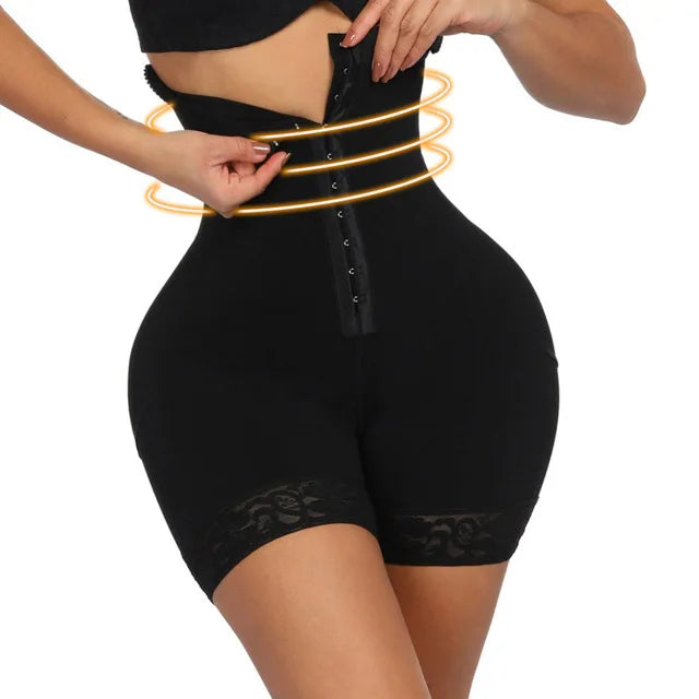 3-in-1 Lace Butt Lifter Corset – High-Waist Tummy Control Shapewear