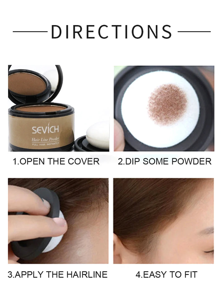 FlawlessEdge Hairline Definer Powder – Natural-Looking Hair Concealer for Fuller, Refined Hairlines