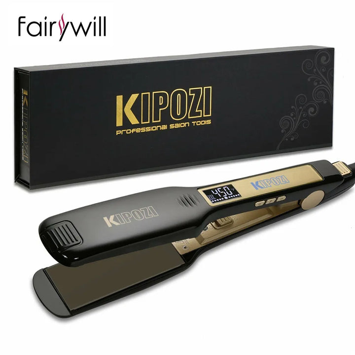 KIPOZI LuxeControl Titanium Styler – Straighten, Curl & Shine with Salon Precision
