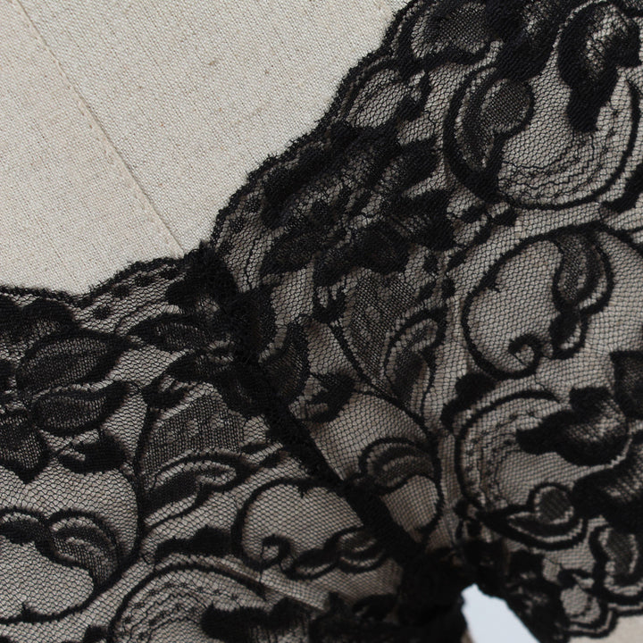 EmpowerEase Floral Lace Sheer Brief – Seamless, Soft & Seductive